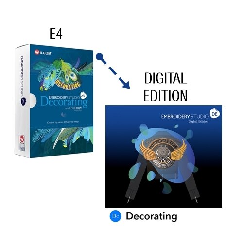 Update DECORATING E4 to DECORATING DIGITAL EDITION + existing element + CORELDRAW 2023