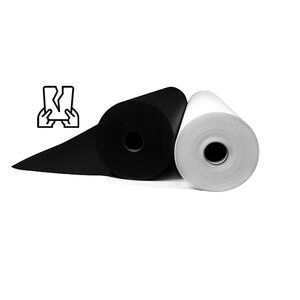 EZEE - cotton soft - scheurvlies ZWART soft 100m x 90cm 80gr